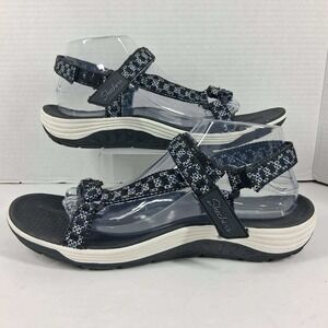 Skechers Outdoor Lifestyle Arch Comfort Strappy Sandals Black Blue Womens 10.5